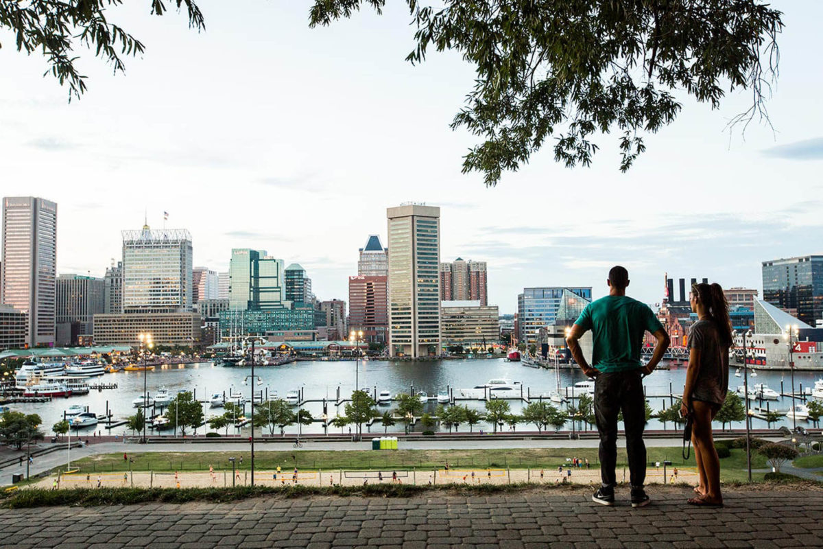 View of downtown Baltimore from Federal Hill.