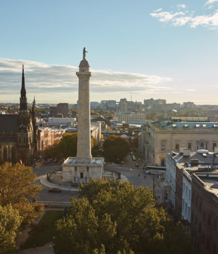 Washington Monument in Baltimore.
