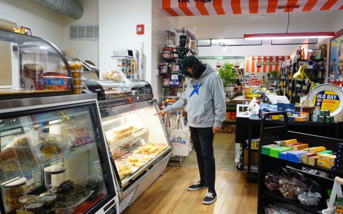 A customer shops at Culinary Architecture