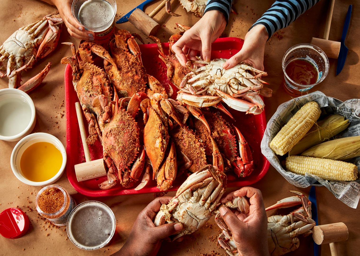How to pick a crab in Baltimore, Maryland.