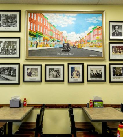 Inside of Attman's Deli in Baltimore.