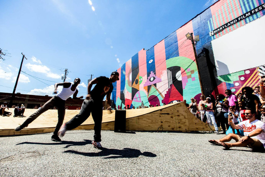 Performance with audience at Artscape in Baltimore.