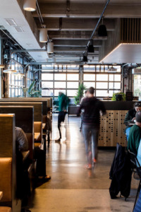 Interior of rhouse indoor market in Baltimore, Maryland